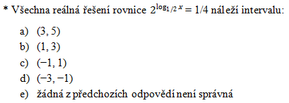 testy matematika exponenci�ln� funkce p��klad 16