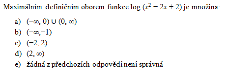 testy matematika kvadratick� funkce p��klad 15