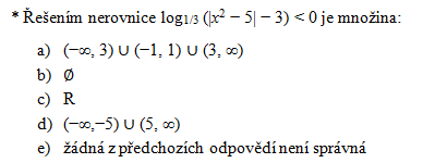 testy matematika logaritmick� funkce p��klad 24