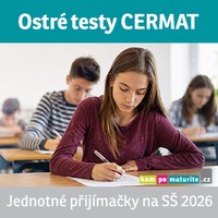 banner p�ij�ma�ky na s� ostr� testy Cermat  2026